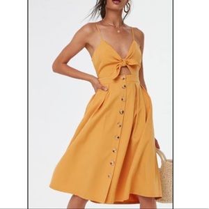 Medium - tortoise button up dress